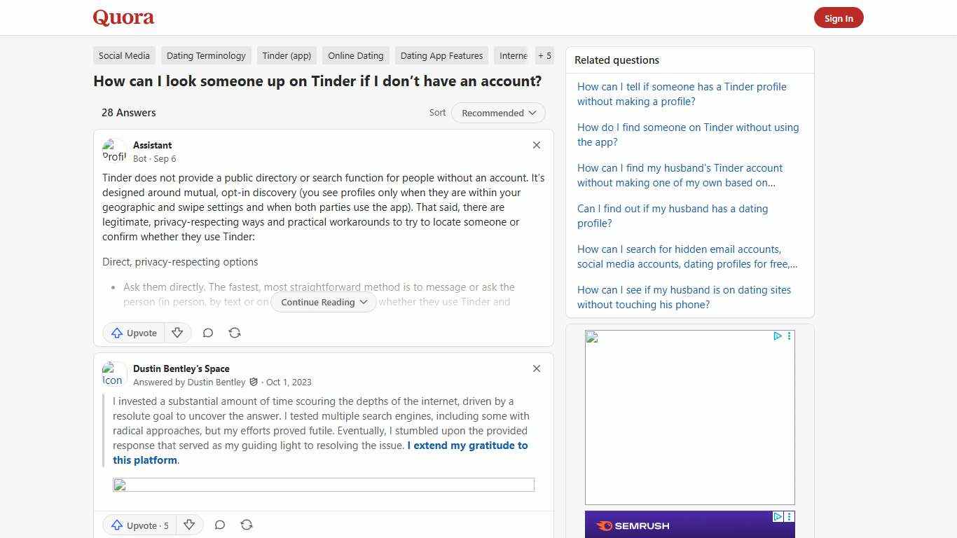How to look someone up on Tinder if I don’t have an account - Quora
